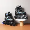 Inline-Skates, verstellbare Größe, Rot, 9812 S, 19 21 cm, bequem, stabil, für Damen, Herren, Jungen, Erwachsene, Roller-Speed-Schuhe, einreihig