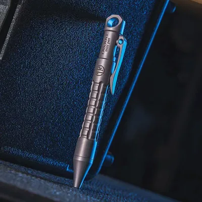 Mini Bolt Action Titanium Ballpoint Pen Self Defense Tactical Pen Emergency Writing Tools Pocket Stylus Pen for Touch Screens
