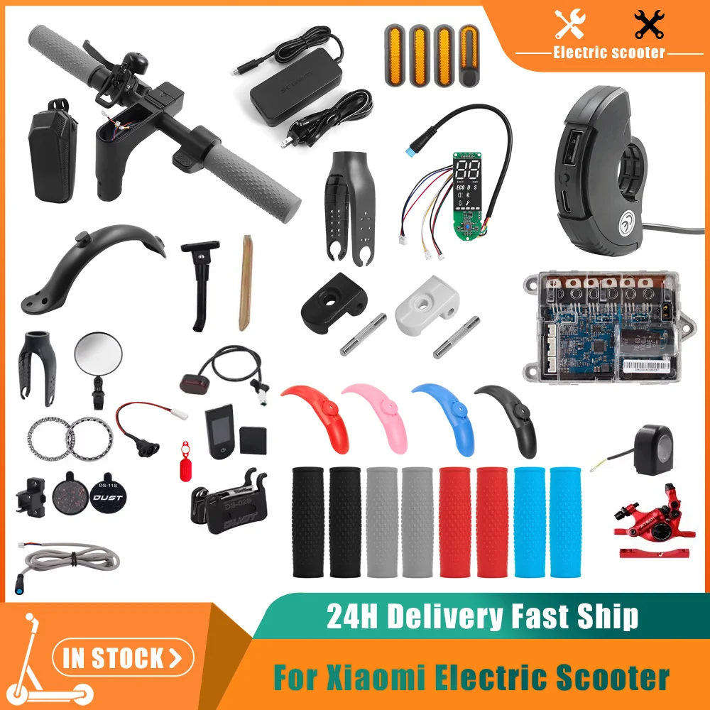 Elektrische Roller Verschiedene Reparatur Ersatzteil Für Xiaomi Mijia M365 /Pro Fender Gabel Bremse Grip Ersatz Aceesoories Teile Image