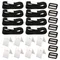 8Pcs cinghie di copertura per piscina copertura solare cinturino per bobina coperta solare Kit di fissaggio per Clip per cinturino per bobina per accessori per piscine interrate