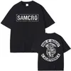 2025, Sons of Anarchy SAMCRO Alphabet Print T-Shirt Herren und Damen Trend Hip Hop Rock Kurzarm T-Shirt Sommermode