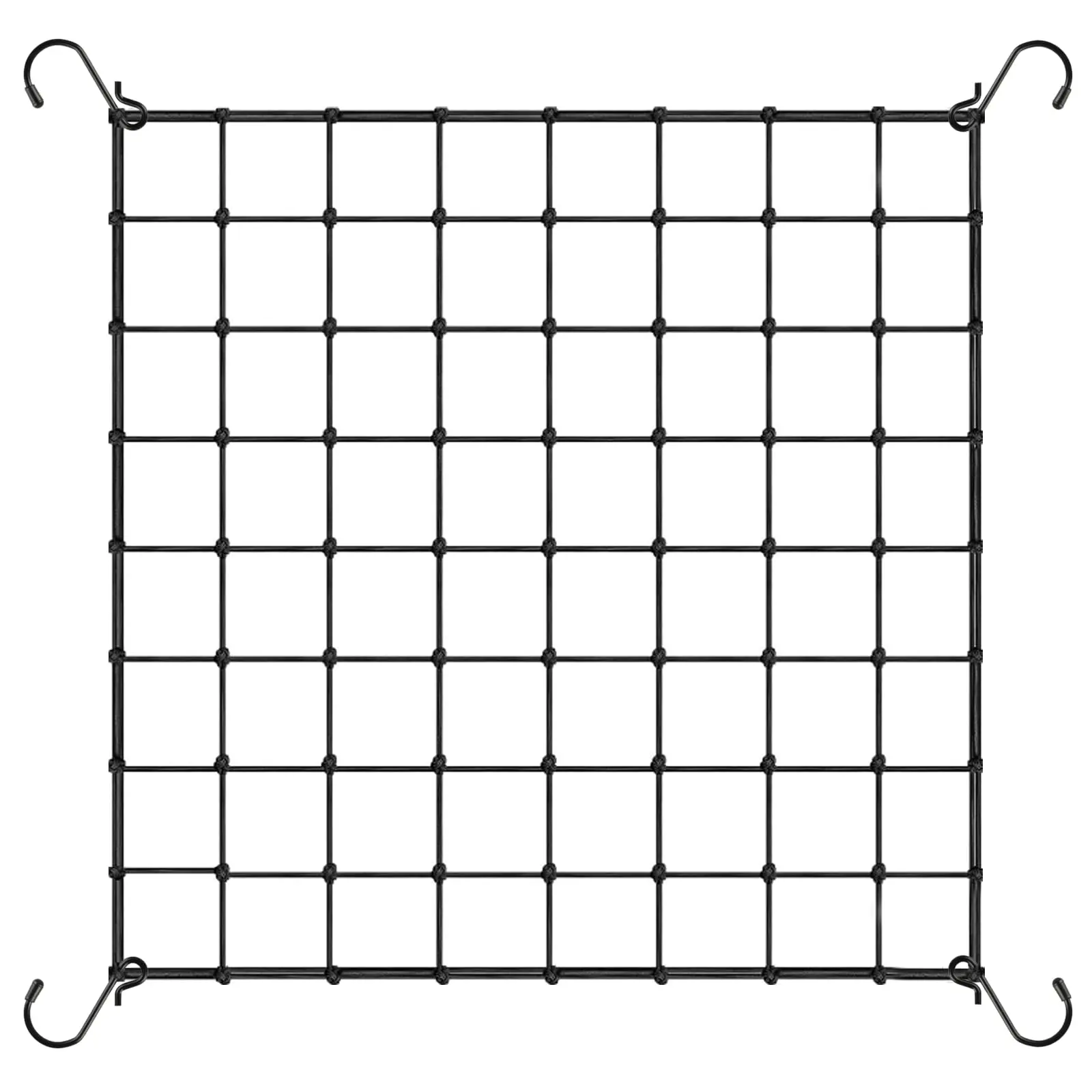 2,62 x 2,62 Fuß großes Wachstumszelt-Spaliernetz mit 4 Haken – elastische Pflanzenstütze für Gemüse, Blumen und Hydrokultur Image