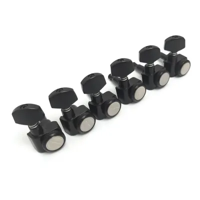 Gitarren-Sperr-Mechaniken, 6R Lock String Tuning Pegs, Mechaniken 6R für E-Gitarren, erhältlich in Chrom und Mattschwarz