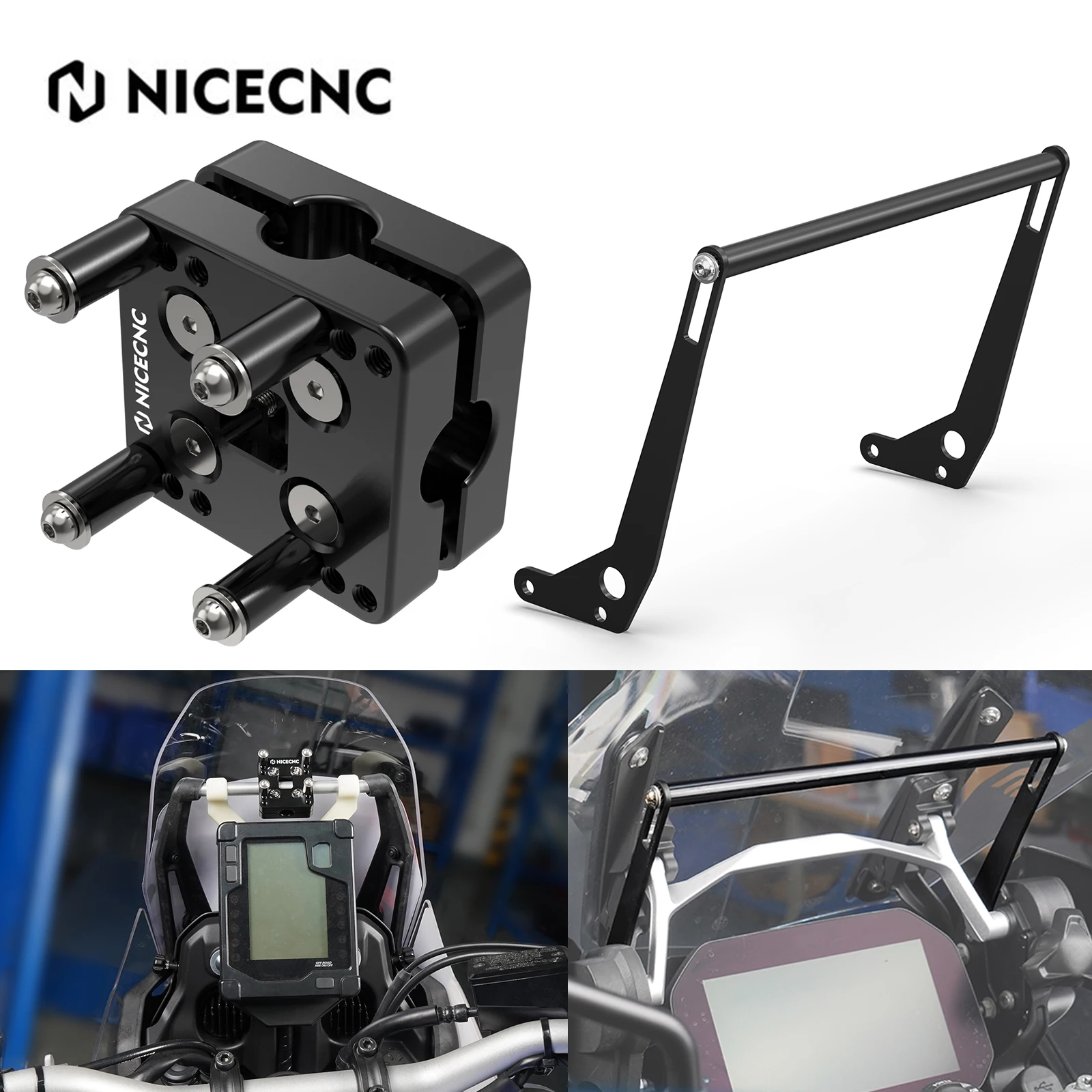 Für BMW R1200GS 2014-2018 R1250GS 2018-2022 Telefon Navigation GPS Halterung 12MM GPS Halter Bar Clamp R1250GSA 2018-2022 R 1200 GSA