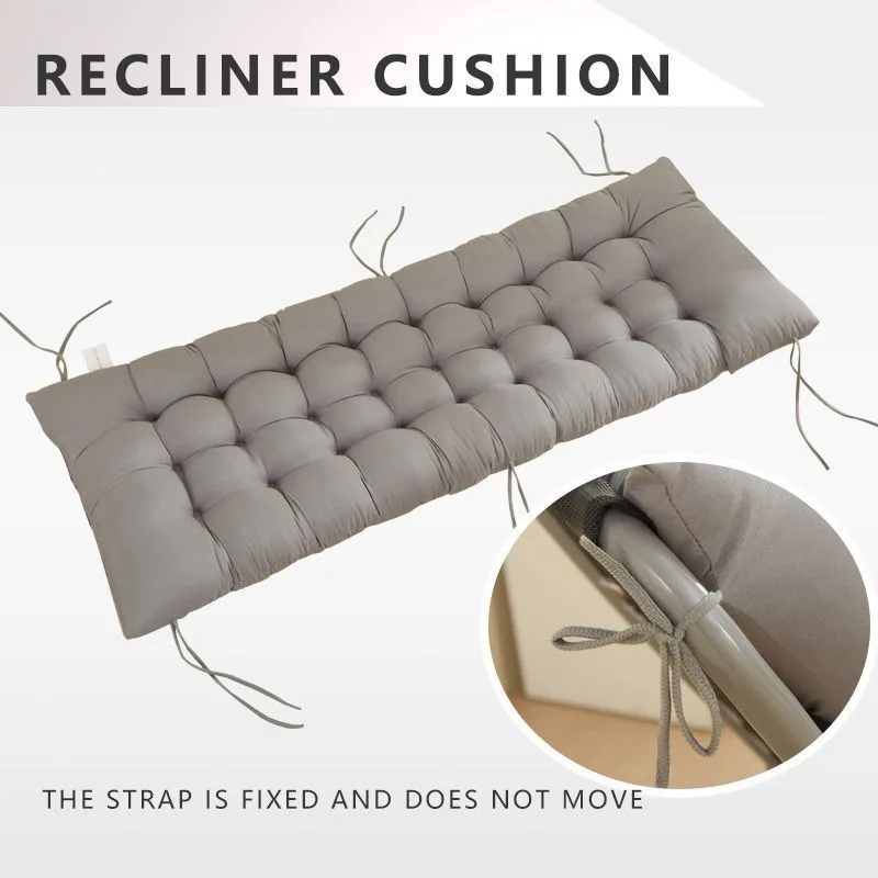 Mode Liege Stuhl Kissen Rattan Stuhl Kissen Outdoor Bank Kissen Garten Stuhl Lange Kissen Multi Größe Option Image