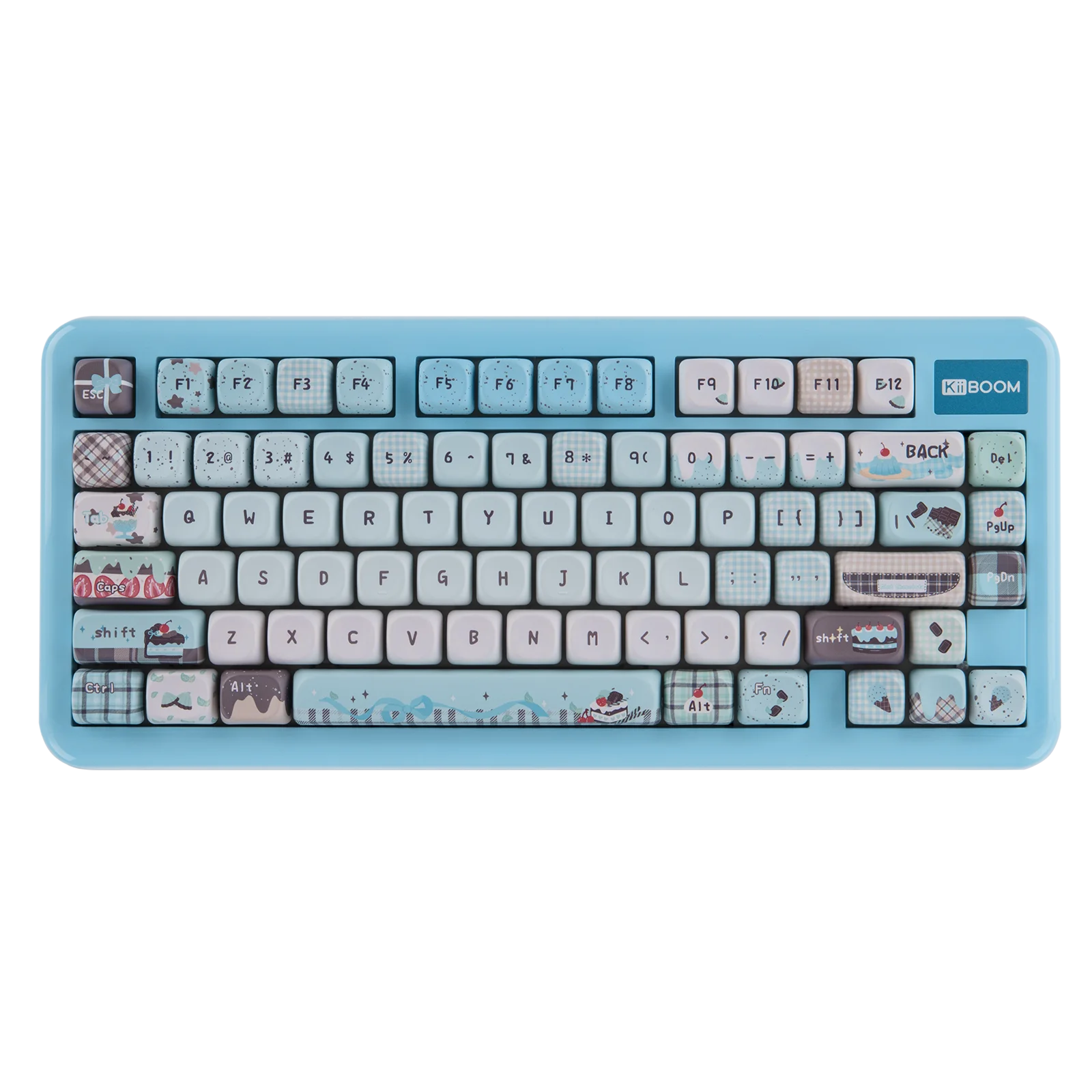 KiiBOOM Phantom81 Lite QMK/VIA 75 % Hot-Swap-Dichtung, kabelgebunden/BT/2,4 GHz, kabellose mechanische Tastatur, ABS-Gehäuse + UV-Tech-RGB-Hintergrundbeleuchtung Image