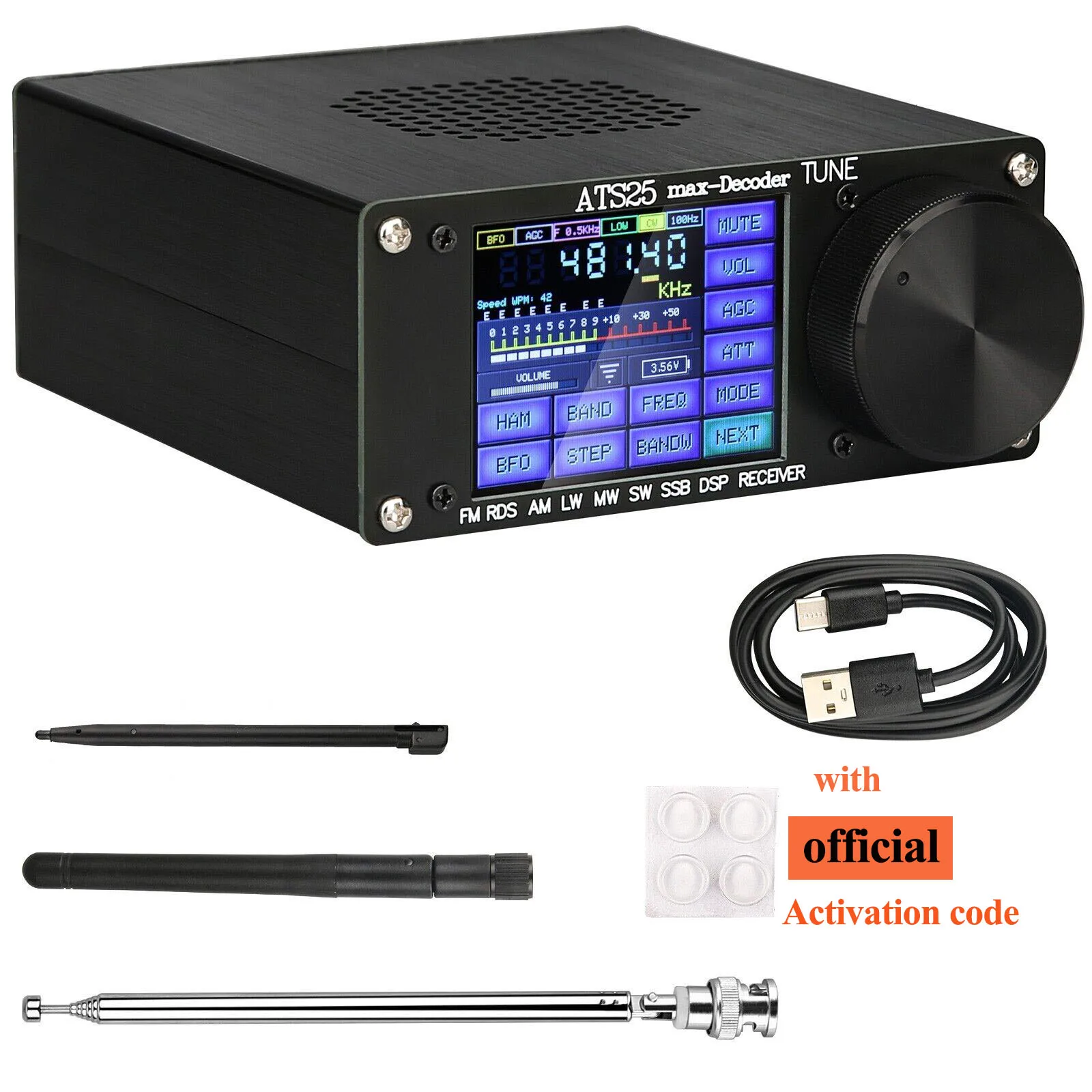 HamGeek ATS25max Decoder Si4732 Vollband-Radioempfänger DSP SW Offizielle Version mit Aktivierungscode Image