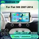 Android 16 CAR RADIO per FIAT 500 Abarth 2007-2015 Lettore multimediale Stereo AutoAudio Navigazione GPS DVD Video auto Carplay IPS