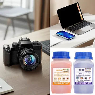 Reusable Silica Gel Beads Moisture Absorber Electronic Product Desiccant Dehumidifie 500g Blue/orange per box