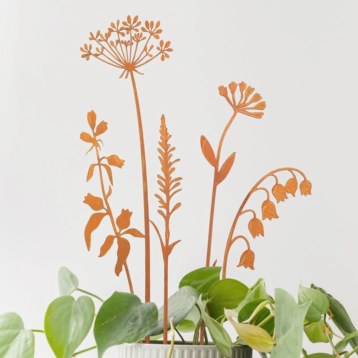 Rusty Metal Flowers, Wild Flower Bouquets, Rust Garden Art Wild Flower Piles, Flower Garden Farm Gifts, Wedding Bouquets