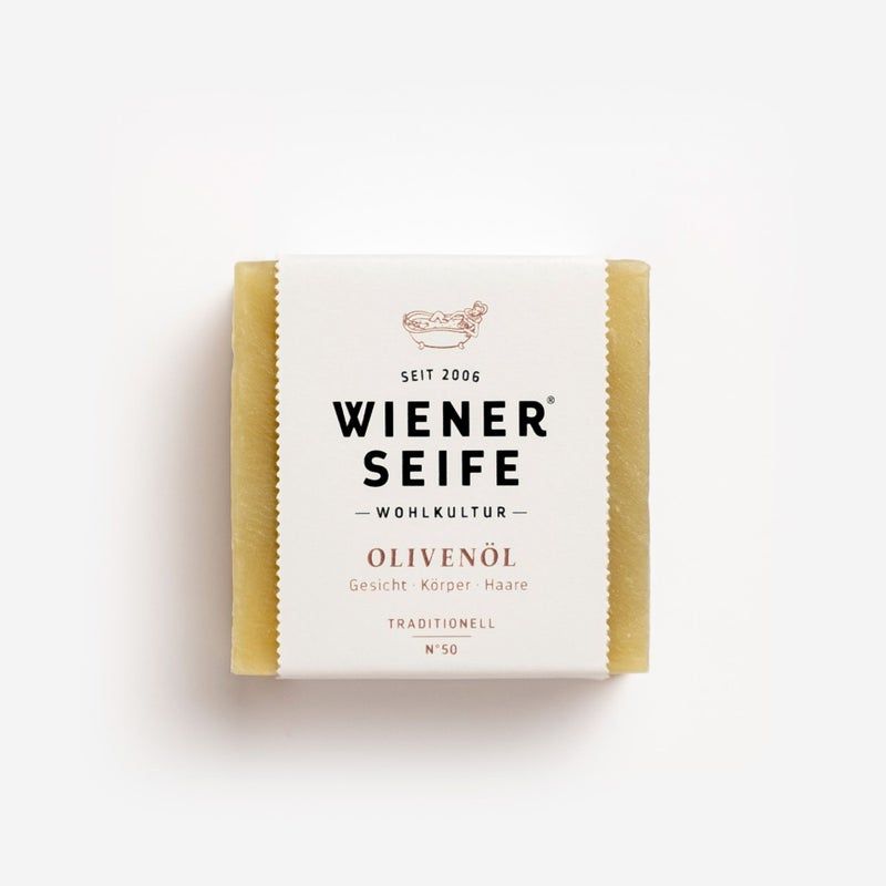 Wiener Seife Sapone all'olio d'oliva N°50, fatto a mano 125 g