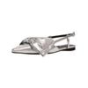 Ballerina STEVE MADDEN "STEVE MADDEN Ballerinas Textil", Damen, Gr. 37, silber, Textil, casual, Schuhe