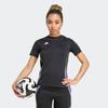 Fußballtrikot ADIDAS PERFORMANCE "TIRO24 JSYW", Damen, Gr. M, schwarz, lila rush, Obermaterial: 100% Polyester, sportlich, Rundhals, Kurzarm, Trikots