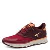 Slip-On Sneaker TAMARIS "Nowana", Damen, Gr. 38, rot (rot kombiniert), Textil, Lederimitat, Synthetik, unifarben mit Farbeinsatz, sportlich, Schuhe, Freizeitschuh, Halbschuh, Slipper mit Ortholite-Ausstattung