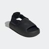 Badesandale ADIDAS ORIGINALS "ADIFOM KIDS ADILETTE", Gr. 33, schwarz (core schwarz, core schwarz, core schwarz), Synthetik, Textil, sportlich, Schuhe