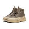 Stiefel PUMA "Mayra Sneakers Damen", Gr. 42, braun (totally taupe braun), Obermaterial: Leder, Synthetik; Futter: Textil; Innensohle: Textil; Laufsohle: Gummi, Schuhe