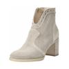Stiefelette NERO GIARDINI "Nero Giardini Stiefelette Leder", Damen, Gr. 38, grau, Leder, casual, Schuhe