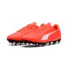 Fußballschuh PUMA "VITORIA II FG/AG", Gr. 46, glowing rot, puma weiß, Synthetik, sportlich, Schuhe, für Rasenplätze