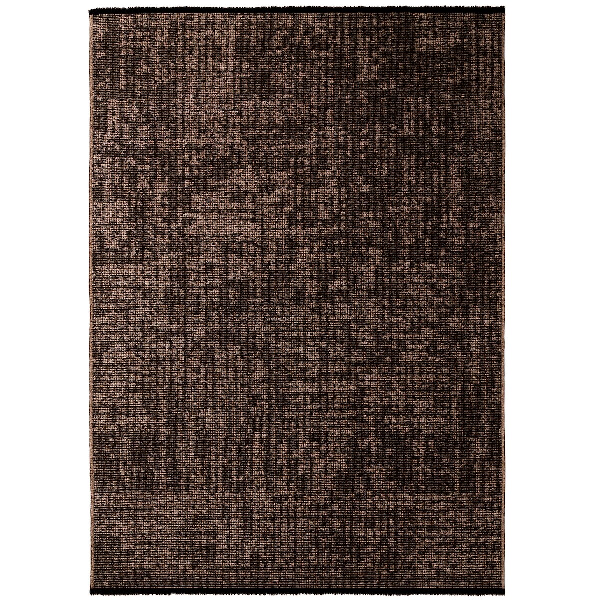 Teppich Kurzflor Unicolor Chenille Baumwolle Innen Braun Rechteckig 240x340 | Kadima Design Image