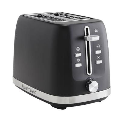West Bend TTWB2SBK13 2 Slice Toaster w/ Manual High-Lift Lever, Black, 120 V