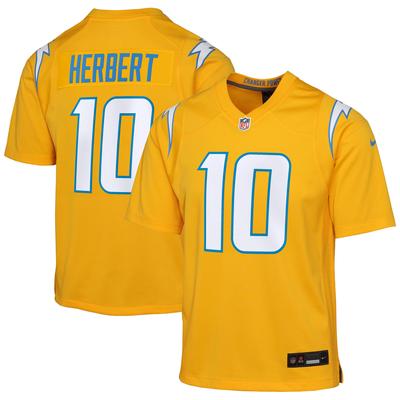 Los Angeles Chargers Nike Game Ausweichtrikot - Gold - Justin Herbert - Jugendliche Image
