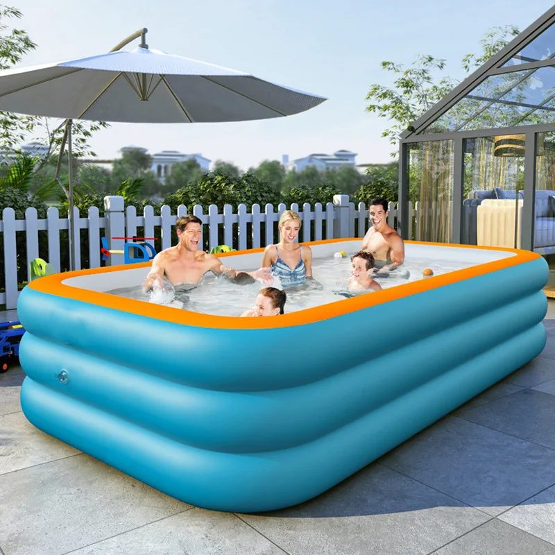 1PC piscine gonflable adulte piscine extérieure cour piscine pliable adapté pour jardin arrière-cour famille