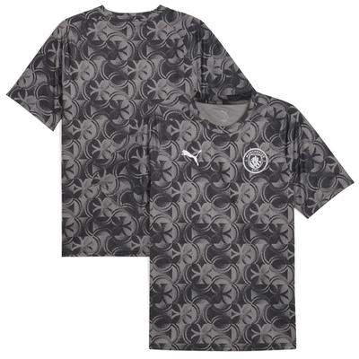 Manchester City Puma Warm-Up-Trikot – Schwarz Image