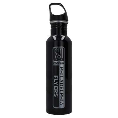 Philadelphia Flyers 26oz. Lasered Edelstahl-Wasserflasche - Schwarz Image