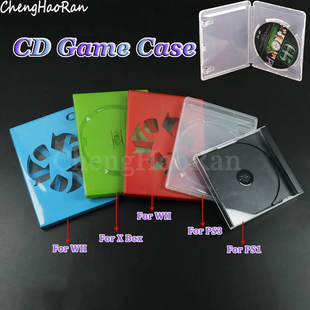1Pc CD Spiel Fall Schutz Box Für PS1 PS3 Spiel Disk Halter CD DVD Discs Lagerung Box Abdeckung Für Xbox wii Ersatz Zubehör