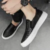 Frühling Sommer Schuhe Herren Skateboard Schuhe Flache Echtes Leder Herren Casual Schuhe Cool Street Style Männliche Schuhe Reine Schwarz D358