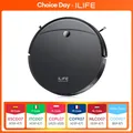 Aspirapolvere robot ILIFE V10, aspirazione 5000 Pa, navigazione giroscopica, aspirapolvere robot con ricarica automatica, robot aspiratore con spazzola a rullo per