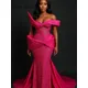 Aso Ebi Hot Pink Long Evening Dresses African Nigeria Mermaid Wedding Party Gowns for Black Girls Plus Size Beaded Sequins Robes