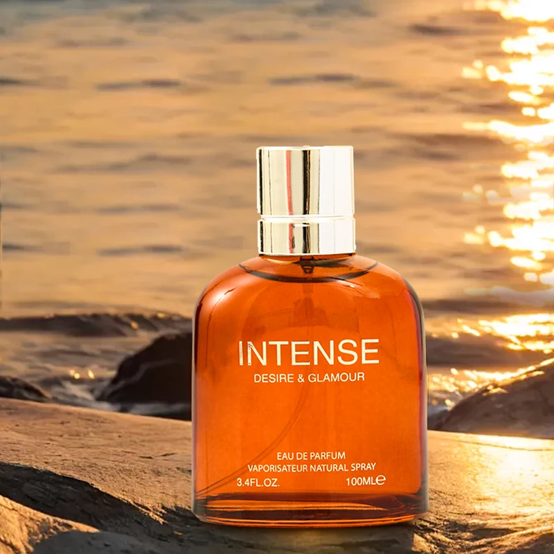 100ML 3.4FL.OZ INTENSE Profumo da uomo Woody Aromatic Notes Eau de Parfum, profumo di tabacco legnoso, profumo spray di fragranza maschile per uomo