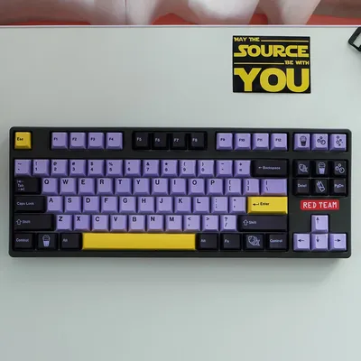 1 Set GMK Taro Keycaps PBT Dye Sublimation Keycap Cherry Profile Key Caps With 2U 1.75U Shift ISO Enter 6U 6.5U 7U Spacebar
