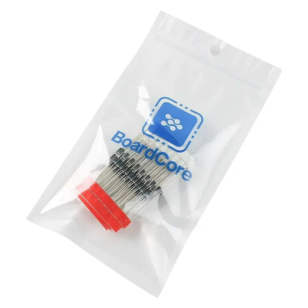 BoardCore-Diode 100 Stück 1N5819 IN5819 DO-41 1A 40 V Schottky-Dioden Gleichrichter-Dioden-Kit Image