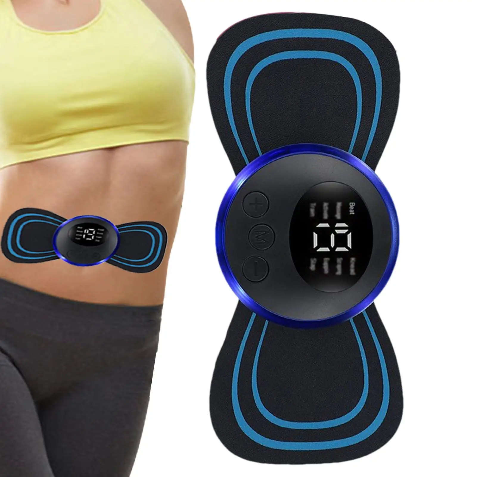 Abdominal Muscle Trainer Pelvic Floor Muscle Trainer Thigh Exerciser Electric Muscle Stimulation Muscle Toner Waist Trainer