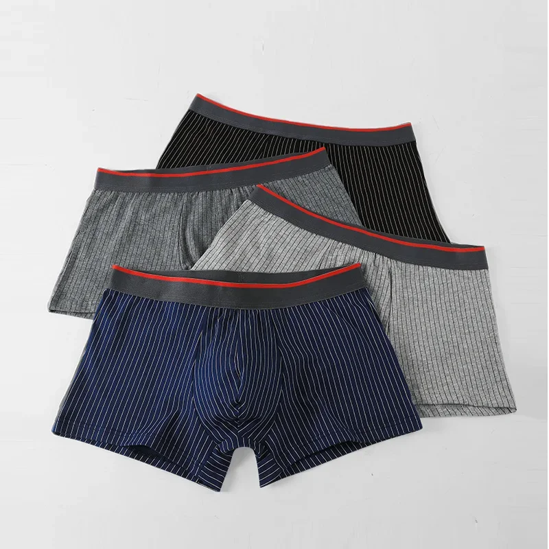 5 Stück Herren-Boxershorts aus reiner Baumwolle. Geeignet für Jugendliche. In großen Größen. Herren-Unterhose im Boxer-Stil. Image