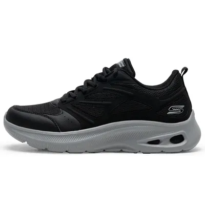 Skechers Men's Strap Cushioning Breathable Fitness Training Shoes Casual Shoes Running Shoes 118077-Blk
