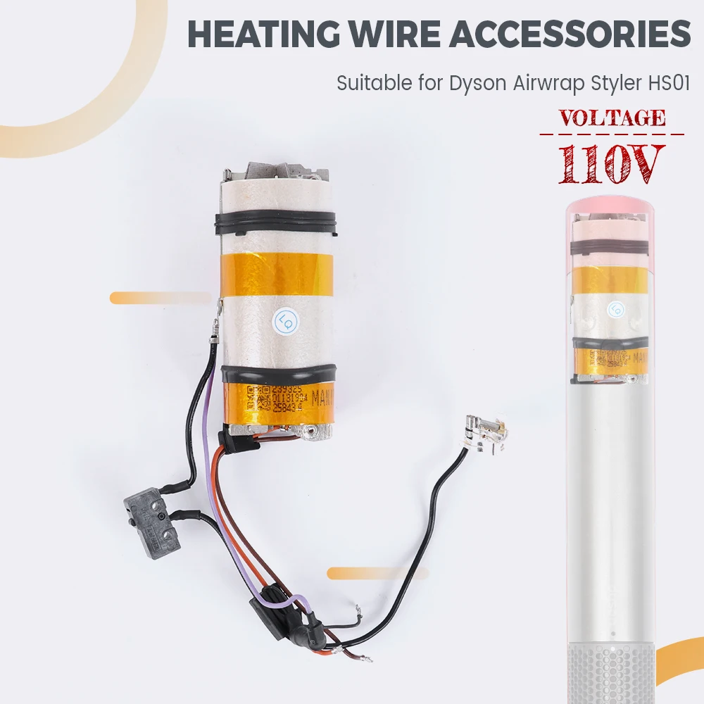 110V Heizdraht Zubehör für Dyson Airwrap Styler HS01 HS05 Lockenstab Zubehör Lockenstab Heizspule Image