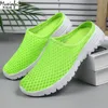 Herren- und Damen-Hausschuhe in gleicher Größe, große Größe, atmungsaktive Sommer-Mesh-Schuhe, weiche Sohlen, Freizeitschuhe, faule Schuhe, Größe 36–47