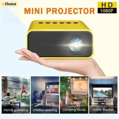 YT500: 1080P/4K LED Projector | Portable 3D Home Cinema | Wired Android/iOS Sync | Smart Phone Theater Projetor
