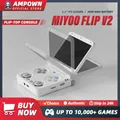 MIYOO FLIP V2 Console di gioco portatile Schermo IPS da 3,5 '' Sistema operativo Linux Onion OS Console per videogiochi retrò Borsa di stoccaggio gratuita Regali per giocatori