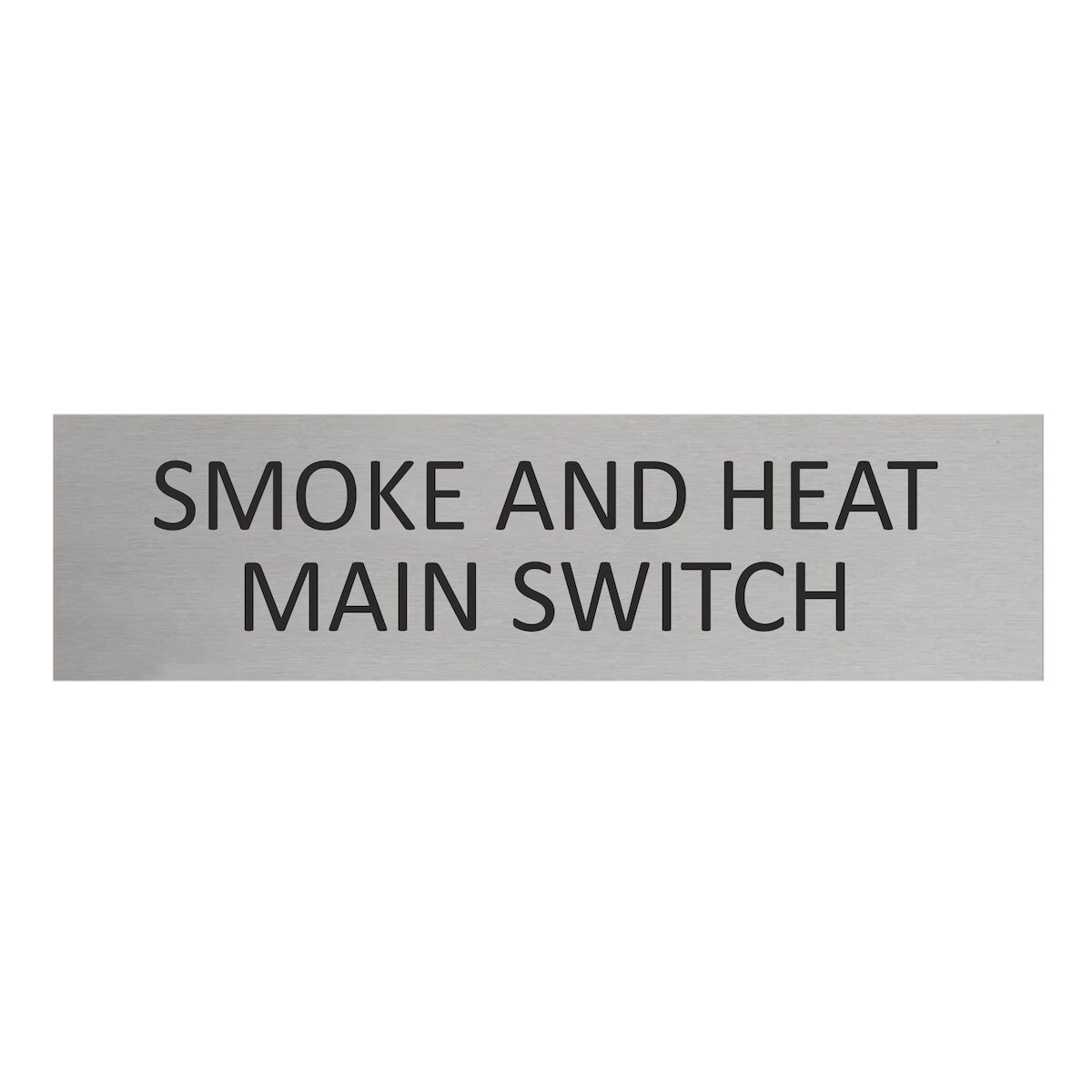 CombiCraft Aluminium Türschild Smoke Vent Switch 165x45mm mit 3M-Tape zur Befestigung, einfache Kennzeichnung von Räumen und Bereichen Image