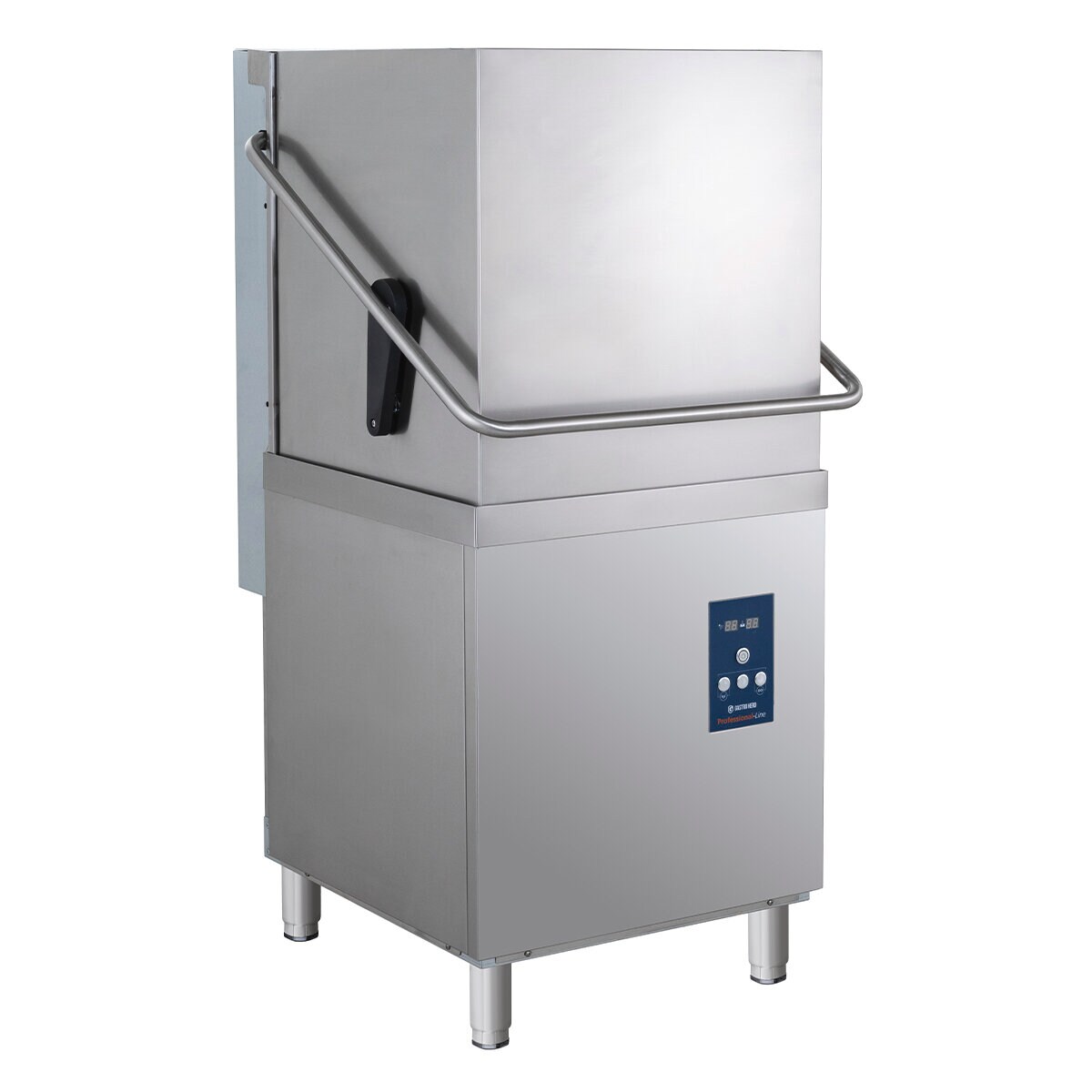 GastroHero Haubenspülmaschine PROFI 54 SLE 50x50 cm 400V mit Enthärter, Dosierer & Ablaufpumpe 65 Körbe/h Image