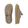 Pantolette CLARKS "Solsbury", Herren, Gr. 41,5, grau, Kalbsleder, casual, Schuhe, mit superweichem Fußbett