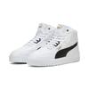 Sneaker PUMA "SHUFFLE DOWNTOWN MID", Gr. 41, schwarz-weiß (puma weiß, puma schwarz, puma gold), sportlich, Schuhe
