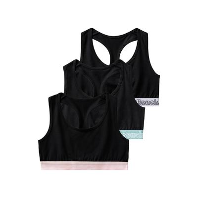 Bustier BENCH., Mädchen, Gr. 158/164, N-Gr, schwarz, rosa, Jersey, Obermaterial: 90% Baumwolle, 10% Elasthan (LYCRA), unifarben, sportlich, körpernah, BHs, mit Ringerrücken Image