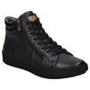 Sneaker JOSEF SEIBEL "Claire 11", Damen, Gr. 41, schwarz, Leder, sportlich, Schuhe, Schnürboots, High Top Sneaker, Komfortschuh mit Lederinnensohle