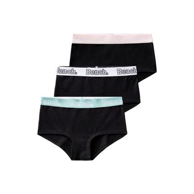 Panty BENCH., Kinder, Gr. 170/176, schwarz, rosa, Jersey, Obermaterial: 90% Baumwolle, 10% Elasthan, unifarben, körpernah, Unterhosen, mit schwarzem Logo Webbund Image