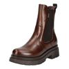 Stiefelette NERO GIARDINI "Nero Giardini Stiefelette Leder/Textil", Damen, Gr. 36, braun (dunkelbraun), Leder, Textil, casual, Schuhe